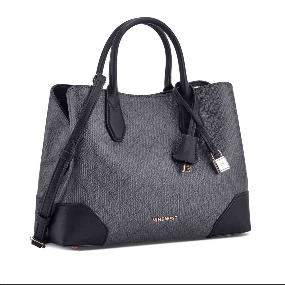 Nine West Gray and Black Purse